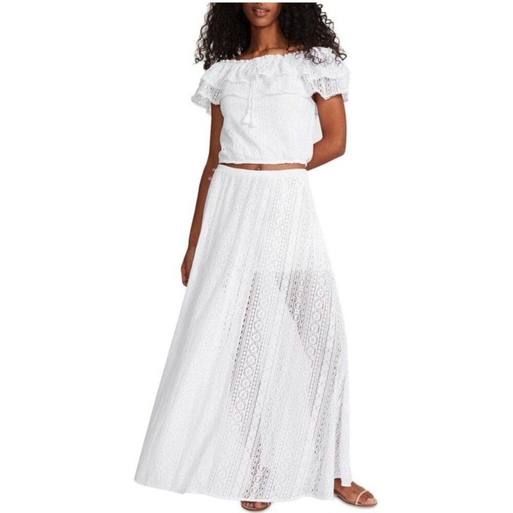 BB Dakota by Steve Madden Women’s White Lace Skirt